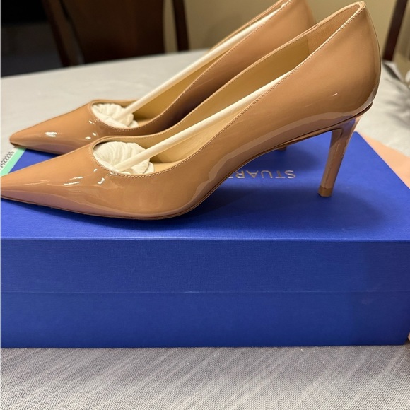 Stuart Weitzman Tan High Heeled Pumps - Picture 3 of 7